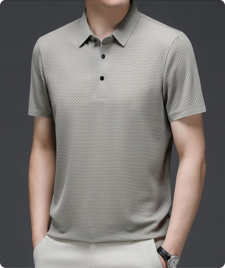 Jack | Stylish Textured Polo Shirt Men