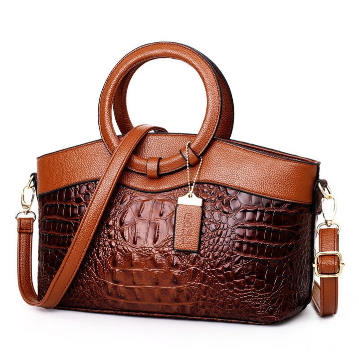 Oriana | Retro Gradient Crocodile Handbag