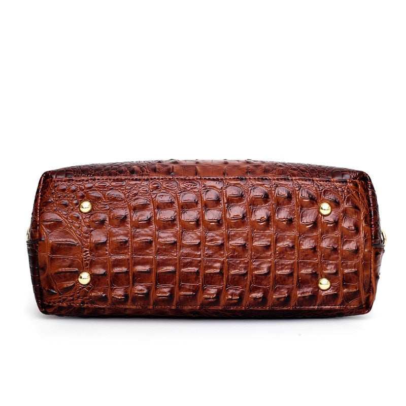 Oriana | Retro Gradient Crocodile Handbag