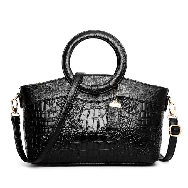 Oriana | Retro Gradient Crocodile Handbag