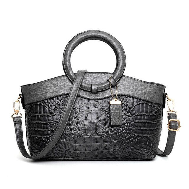 Oriana | Retro Gradient Crocodile Handbag