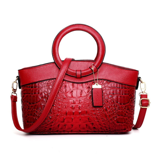 Oriana | Retro Gradient Crocodile Handbag