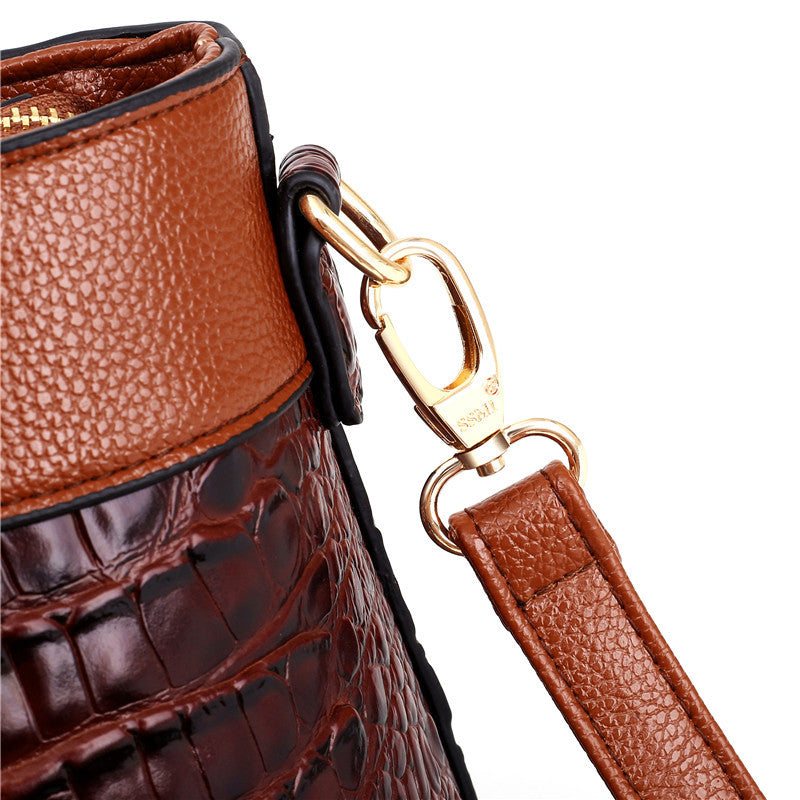 Oriana | Retro Gradient Crocodile Handbag