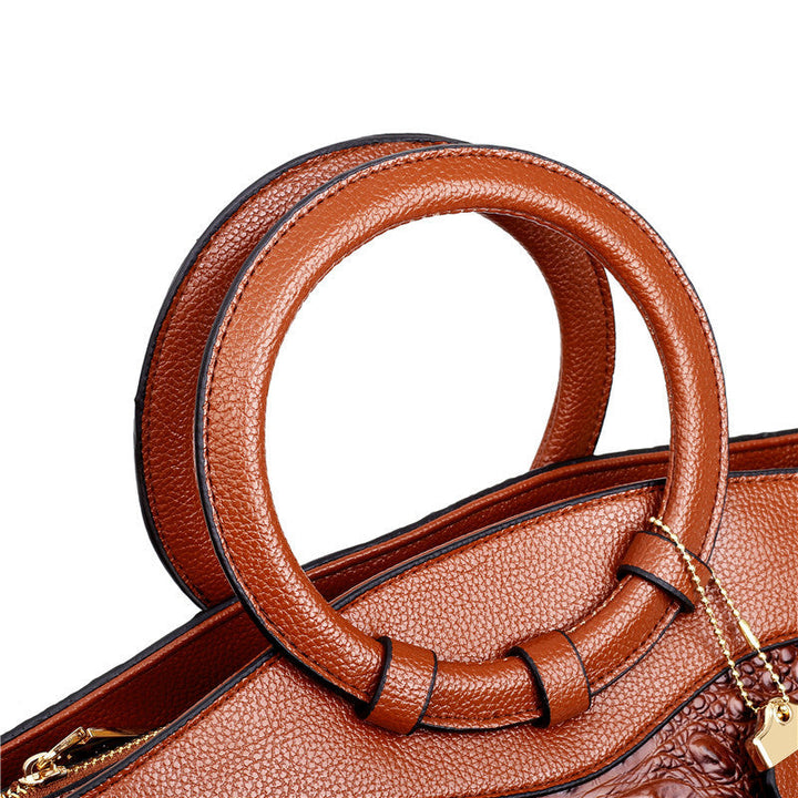 Oriana | Retro Gradient Crocodile Handbag