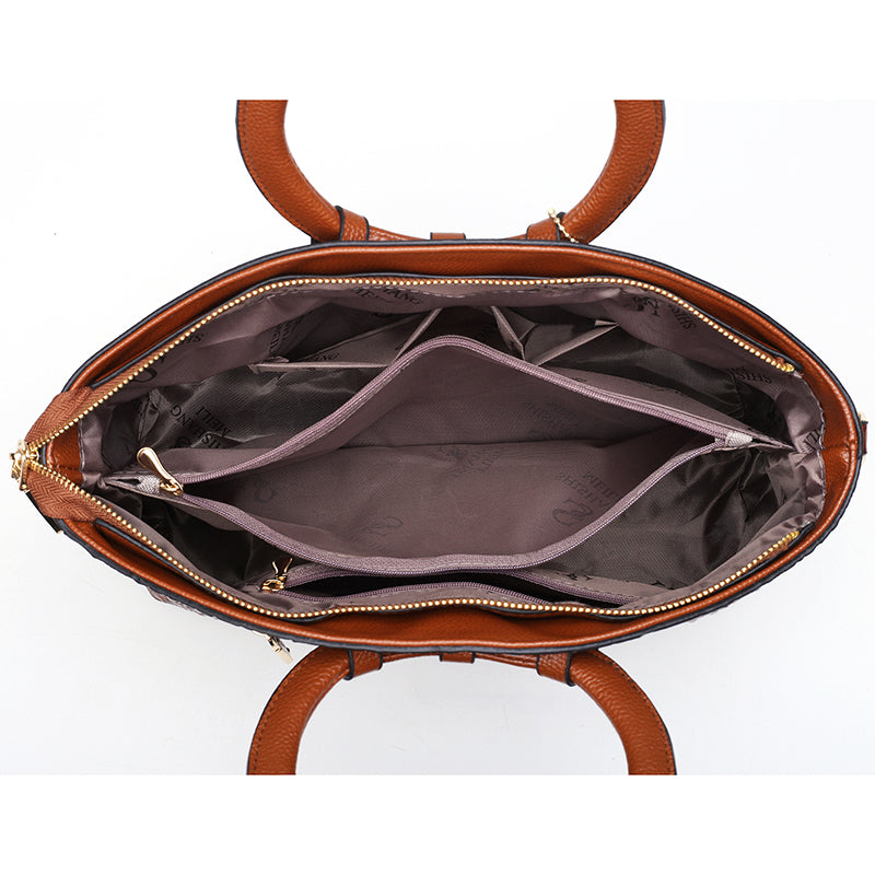 Oriana | Retro Gradient Crocodile Handbag