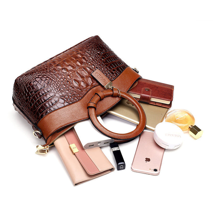 Oriana | Retro Gradient Crocodile Handbag