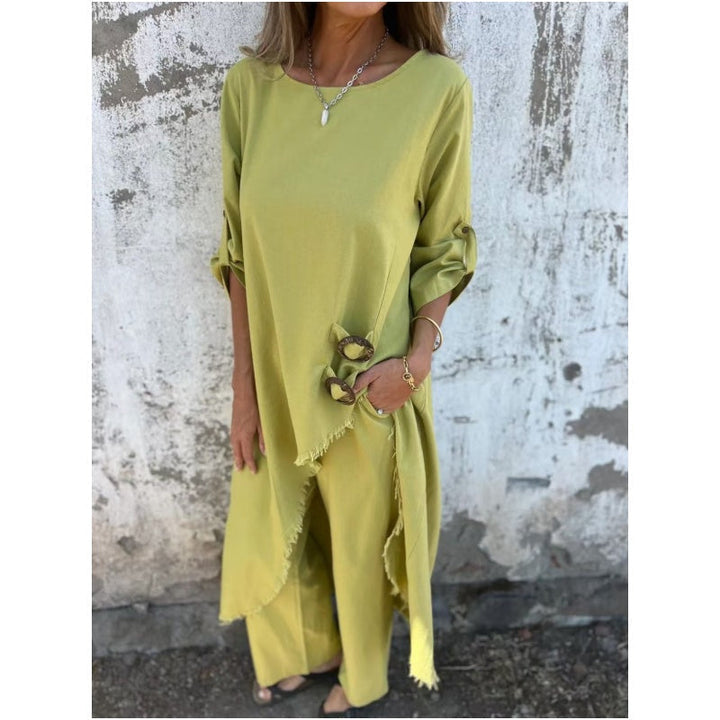 Tilda | Round Neck Two Piece Set