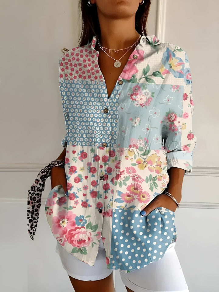 Avril | Chic Blouse with Whimsical Prints