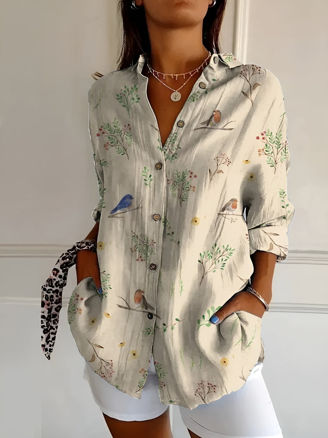 Avril | Chic Blouse with Whimsical Prints