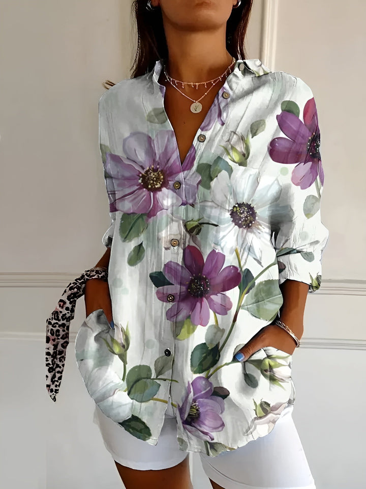 Avril | Chic Blouse with Whimsical Prints